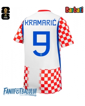 Croația Andrej Kramaric #9 Tricou Fotbal Replică Mondial 2026 Barbati Acasa